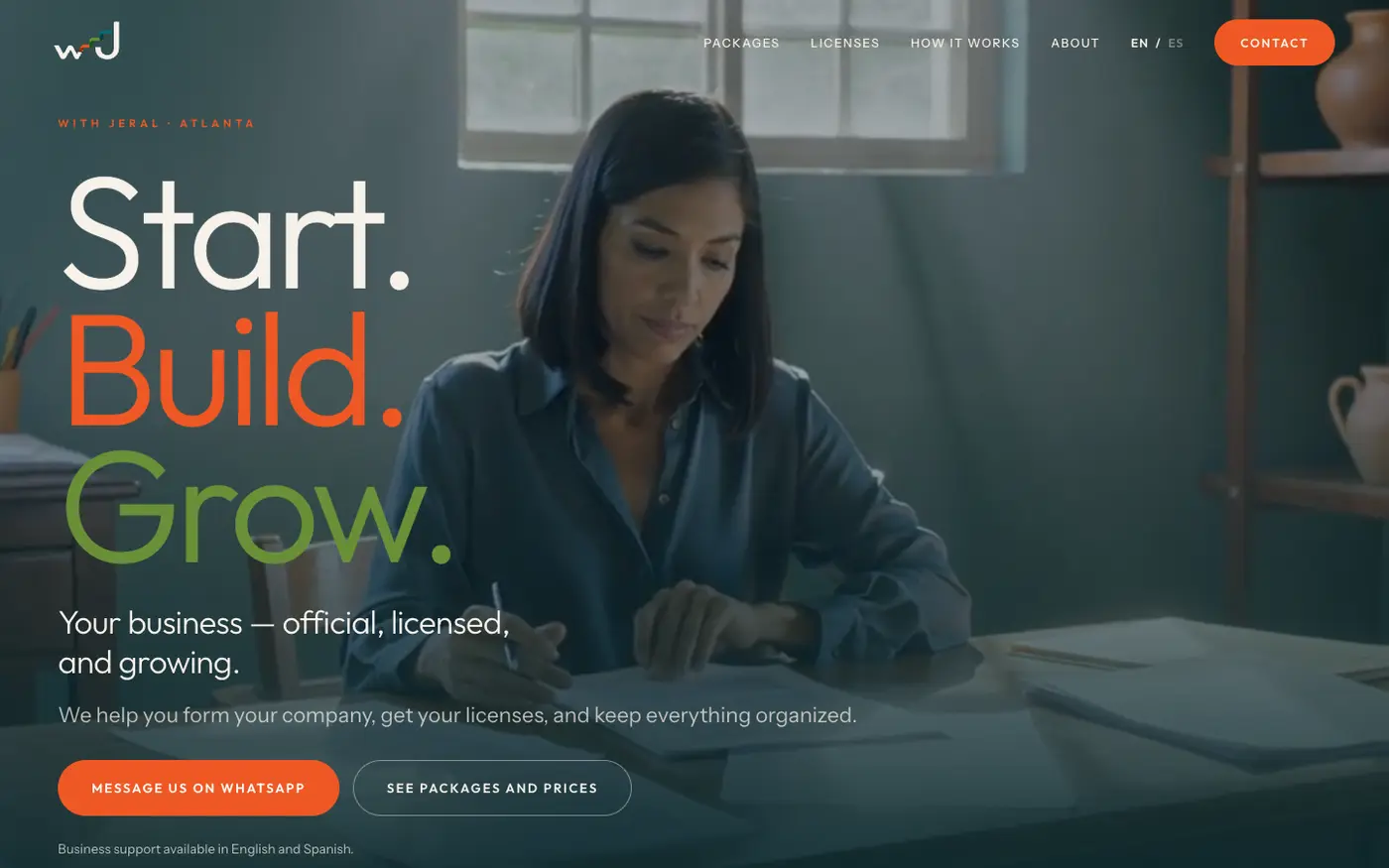 The With Jeral website in English